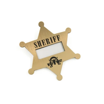 Sheriffstern Ausweis - Größe 80x90mm - ID059