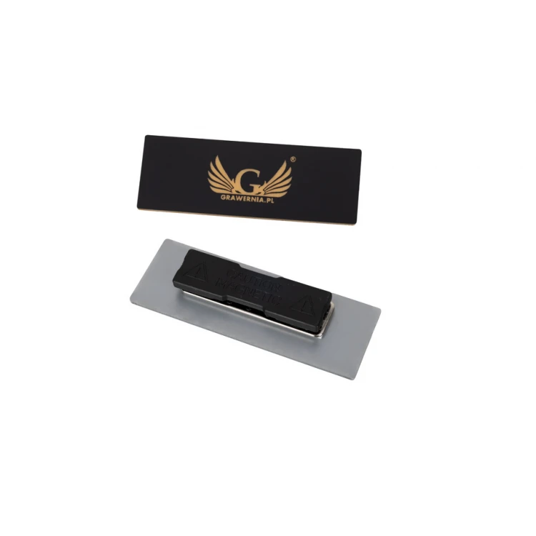 Ausweis - Medium - Schwarz mit Gold- oder Silbergravur - ID102