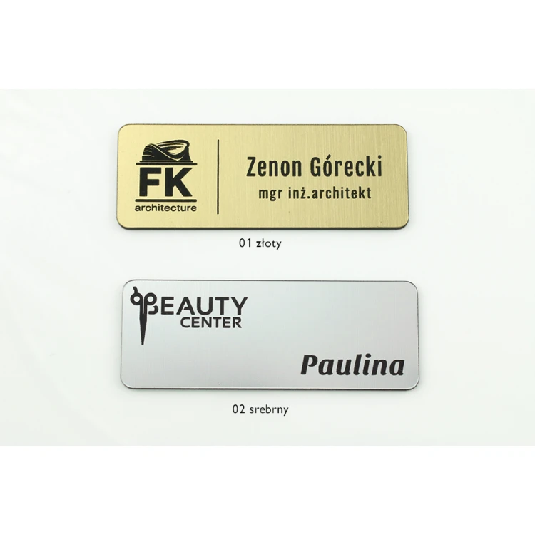 Ausweis - Medium Farbe Gold oder Silber - ID055