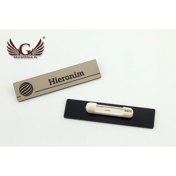 Ausweis - schlank Kupferfarbe oder Caffe Latte - 70x15mm - ID052