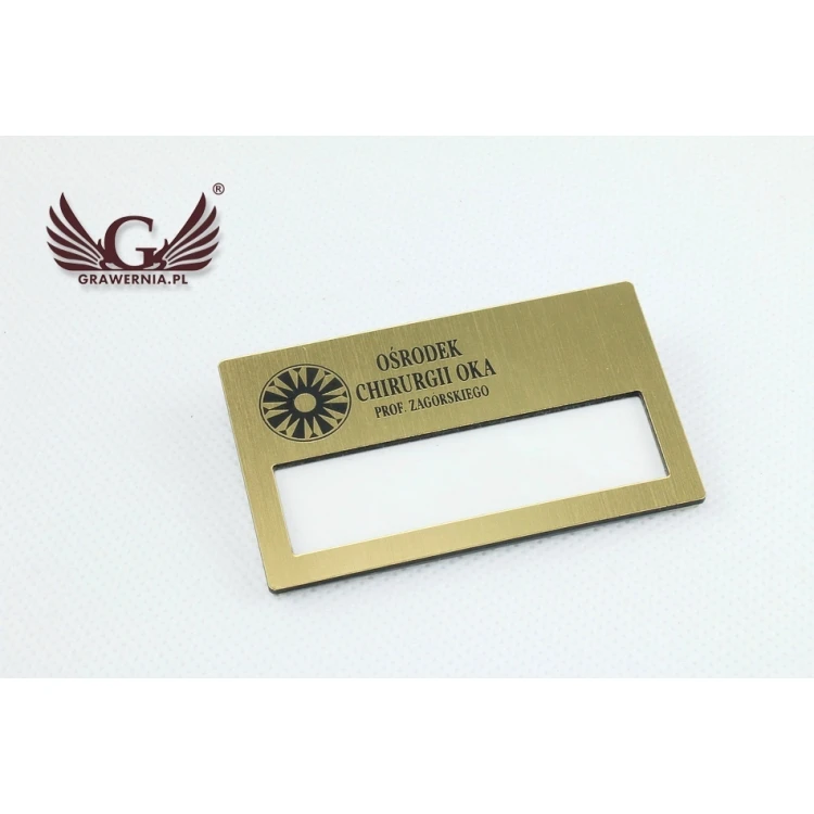 Ausweis mit Fenster - Gold B - ID020