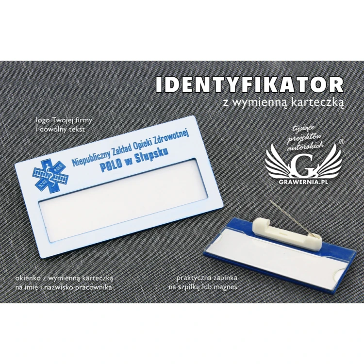 Ausweis mit Fenster - Weiß M - ID025