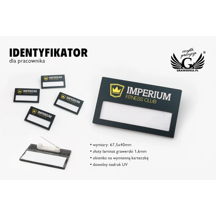 Ausweis mit Fenster - farbiger UV-Druck - ID066