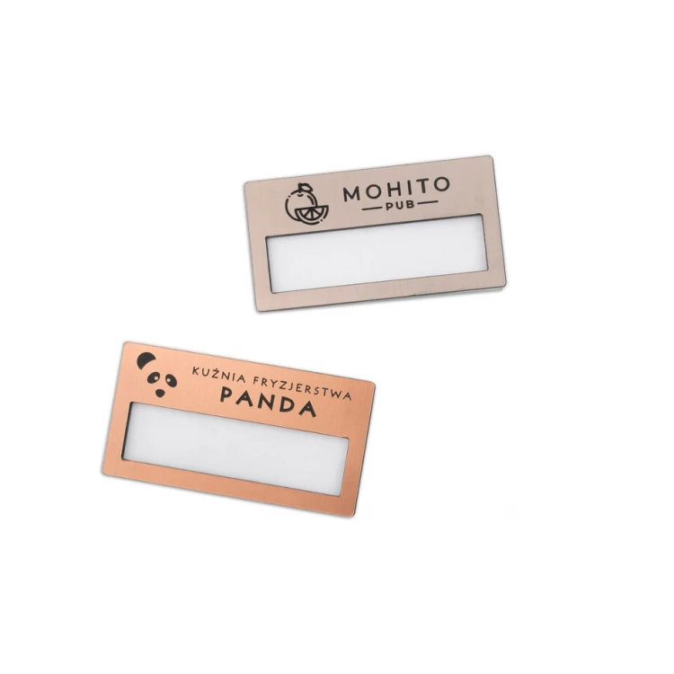 Ausweis mit Fenster - Kupfer oder Caffe Latte - M - Größe 67x35mm - ID074