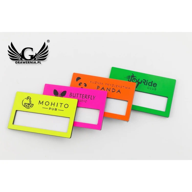 Ausweis mit Fenster - Neon - B - Größe 67x40mm - ID081