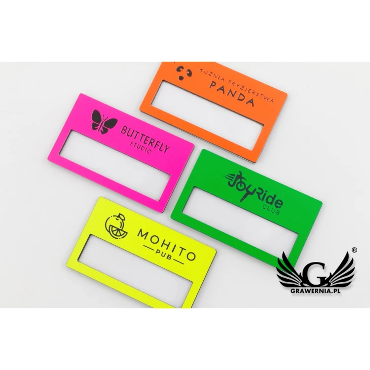 Ausweis mit Fenster - Neon - B - Größe 67x40mm - ID081