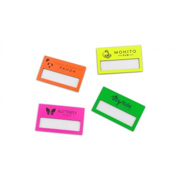Ausweis mit Fenster - Neon - B - Größe 67x40mm - ID081