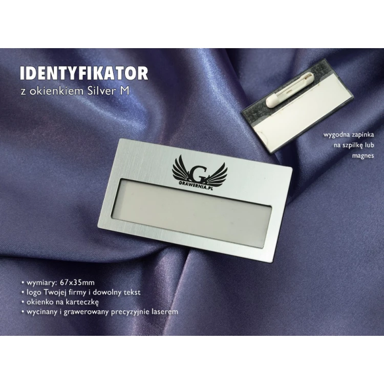 Ausweis mit Fenster - Silver M - ID023