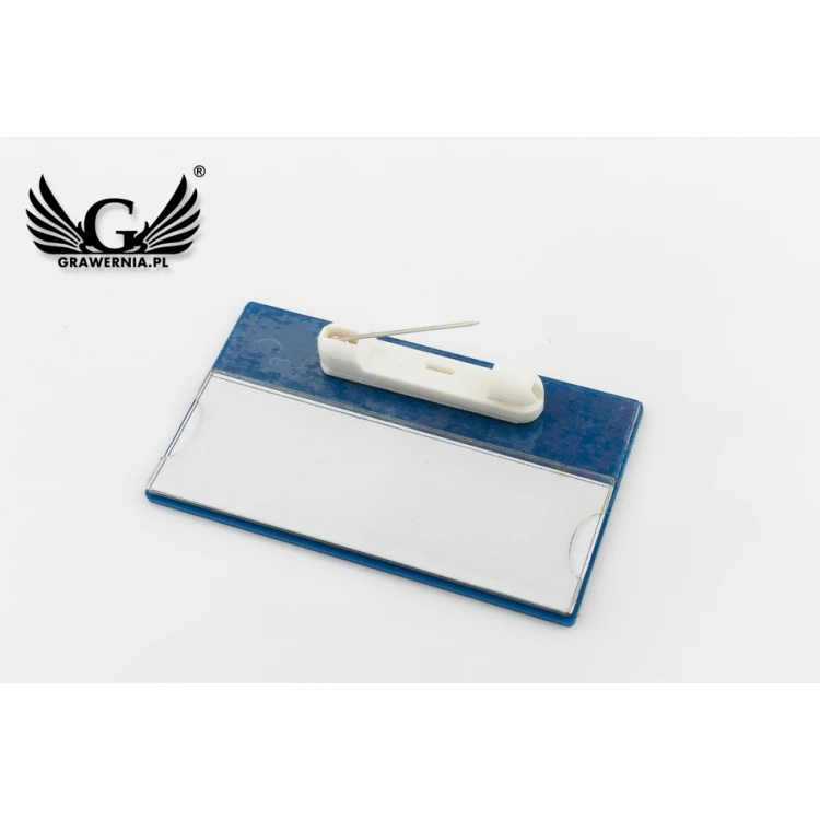 Ausweis mit Fenster - Silber mit Gravur - B - Abm. 67x40mm - ID079