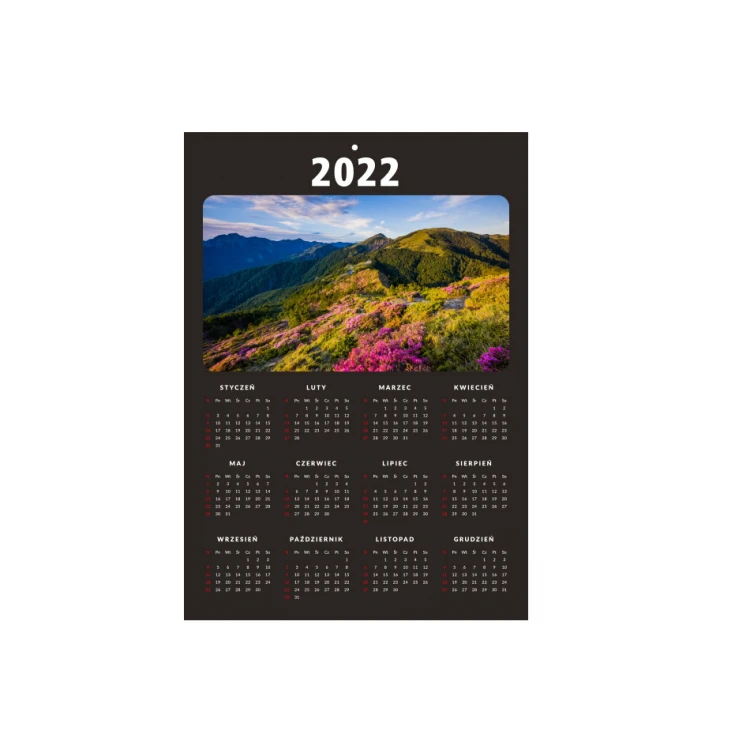Kalender mit Foto - UV-Farbdruck - Abmessungen 297x420mm (A3) - KAL003