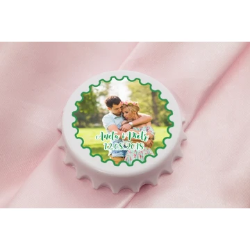 Kapselöffner mit Foto - Dankeschön für Gäste - KAP002