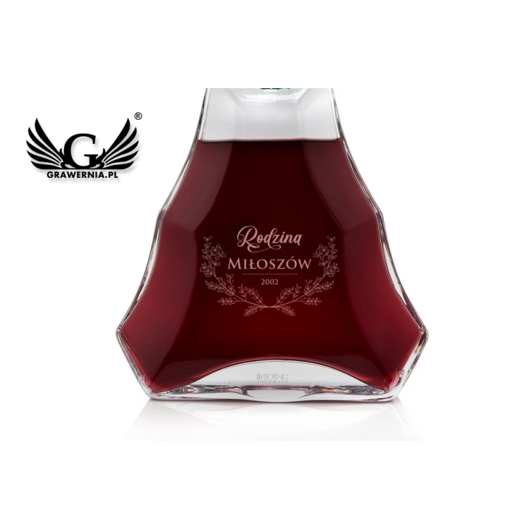 Karaffe mit Gravur für Likör oder Schnaps - VERA - Geschenk für Ehepaar - KAR006