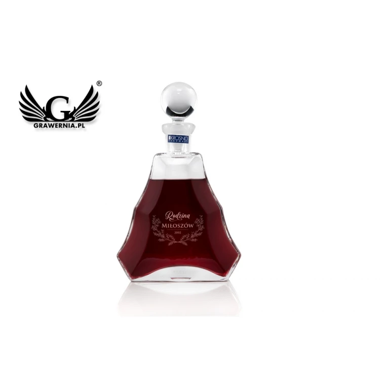 Karaffe mit Gravur für Likör oder Schnaps - VERA - Geschenk für Ehepaar - KAR006