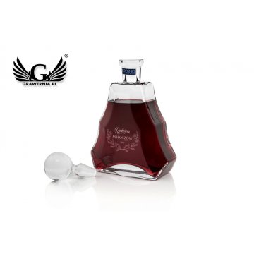Karaffe mit Gravur für Likör oder Schnaps - VERA - Geschenk für Ehepaar - KAR006