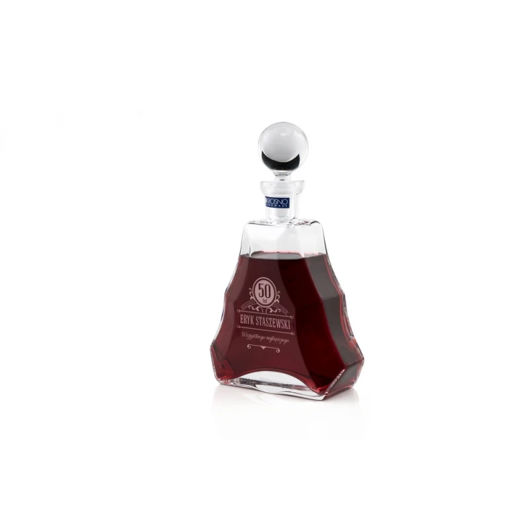 Karaffe mit Gravur für Likör oder Schnaps - VERA - Geburtstagsgeschenk - KAR007