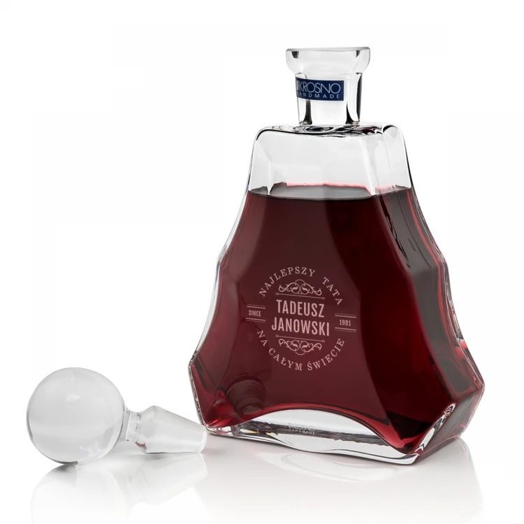 Karaffe mit Gravur für Likör oder Schnaps - VERA - Geschenk für Papa - KAR004