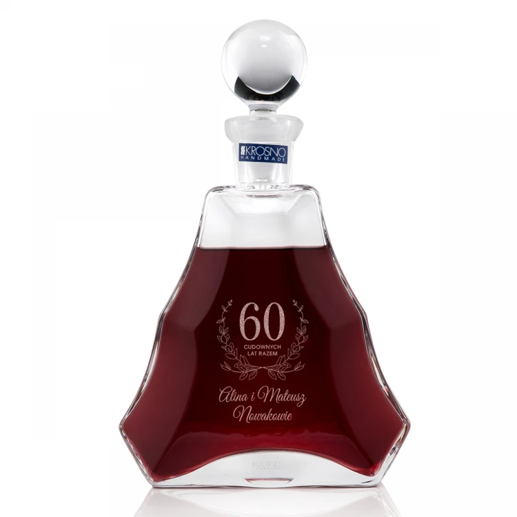 Karaffe mit Gravur für Likör oder Schnaps - VERA - Geschenk zum Hochzeitstag - KAR008