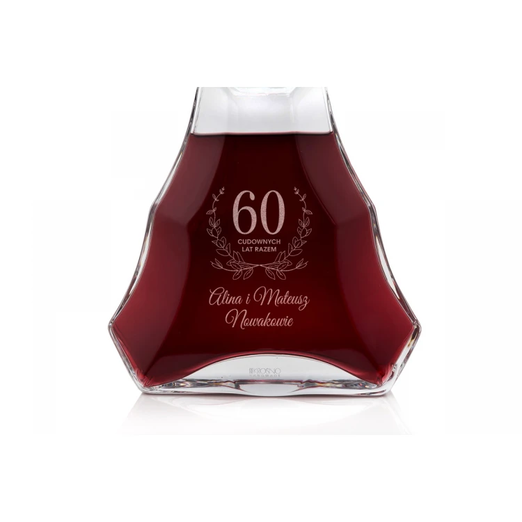 Karaffe mit Gravur für Likör oder Schnaps - VERA - Geschenk zum Hochzeitstag - KAR008
