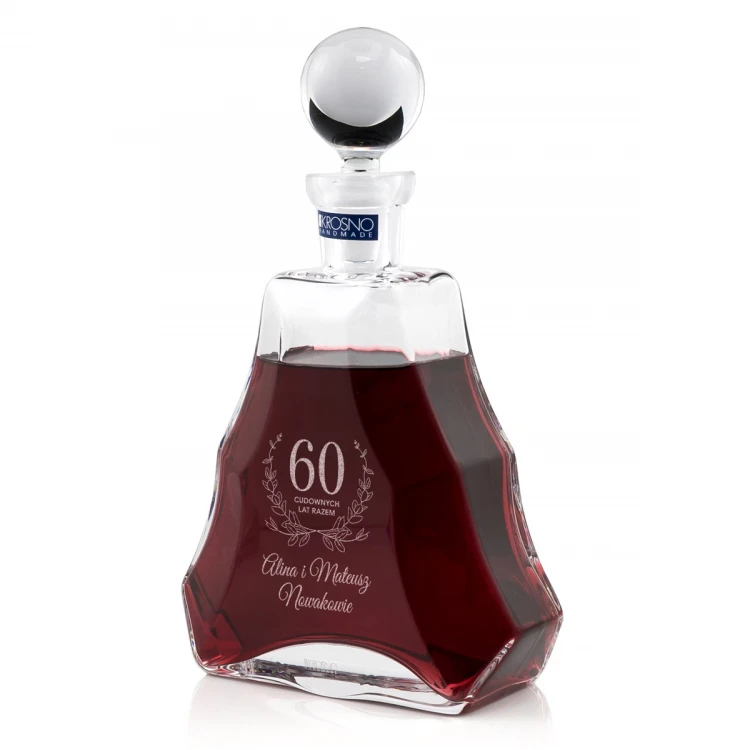 Karaffe mit Gravur für Likör oder Schnaps - VERA - Geschenk zum Hochzeitstag - KAR008