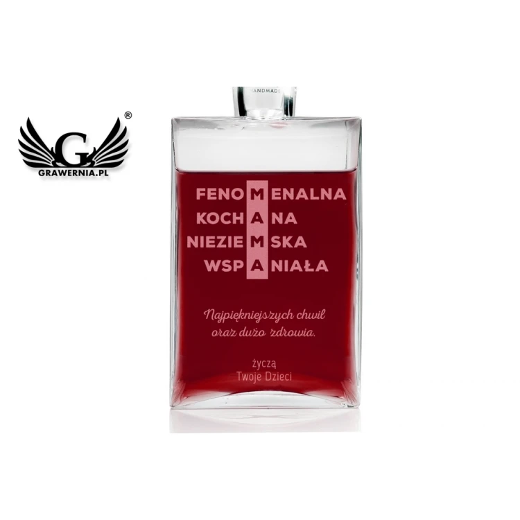 Karaffe mit Gravur für Liköre oder Whisky - CAMEL - Geschenk für Mama - KAR032