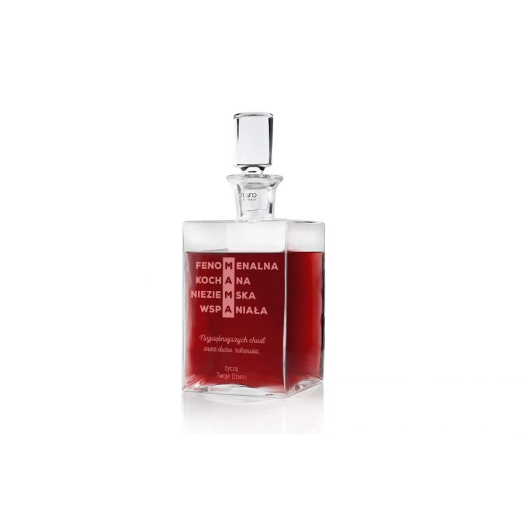 Karaffe mit Gravur für Liköre oder Whisky - CAMEL - Geschenk für Mama - KAR032