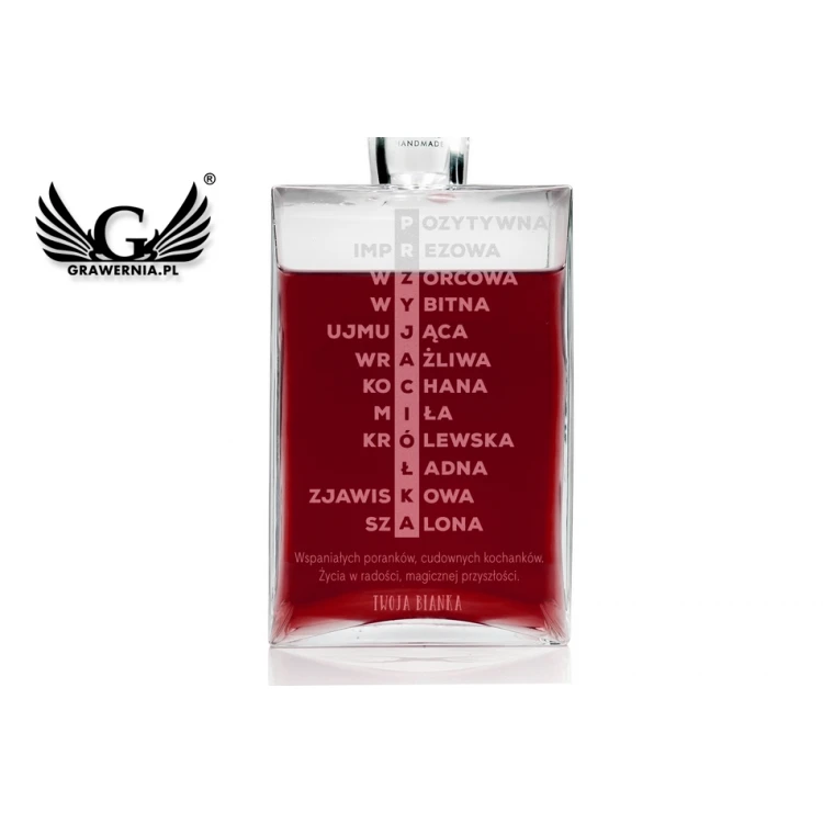 Karaffe mit Gravur für Liköre oder Whisky - CAMEL - Geschenk für Freundin - KAR034
