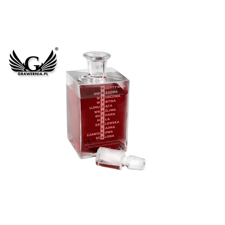 Karaffe mit Gravur für Liköre oder Whisky - CAMEL - Geschenk für Freundin - KAR034