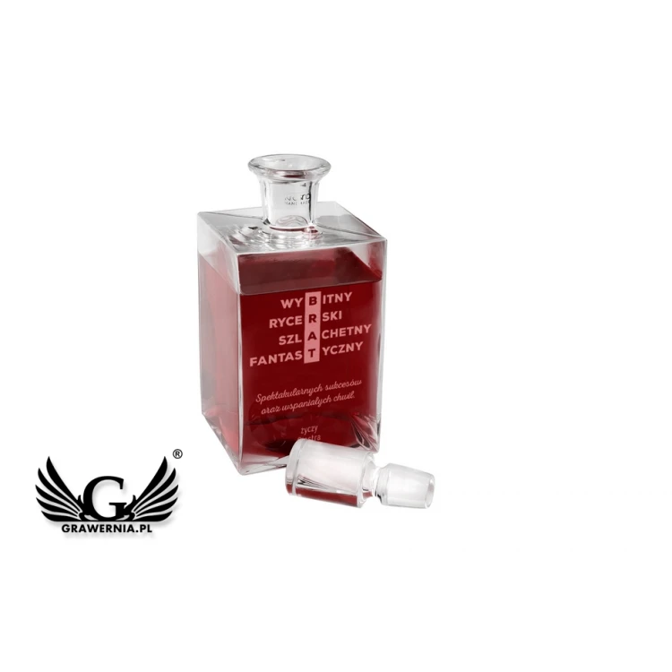 Karaffe mit Gravur für Liköre oder Whisky - CAMEL - Geschenk für den Bruder - KAR035