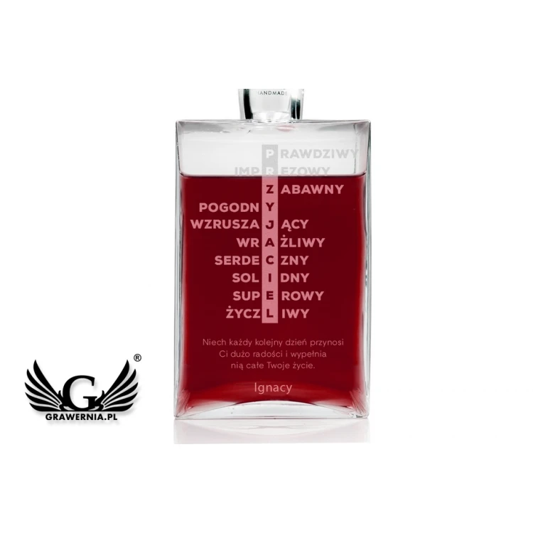 Karaffe mit Gravur für Liköre oder Whisky - CAMEL - Geschenk für einen Freund - KAR037