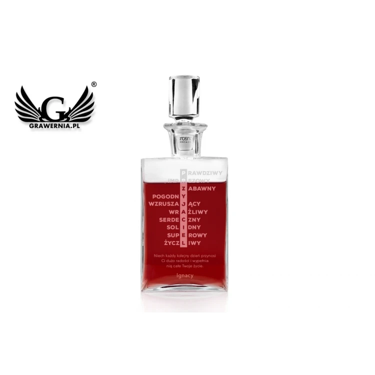 Karaffe mit Gravur für Liköre oder Whisky - CAMEL - Geschenk für einen Freund - KAR037