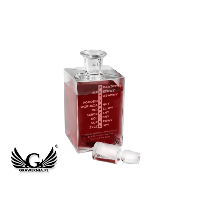 Karaffe mit Gravur für Liköre oder Whisky - CAMEL - Geschenk für einen Freund - KAR037
