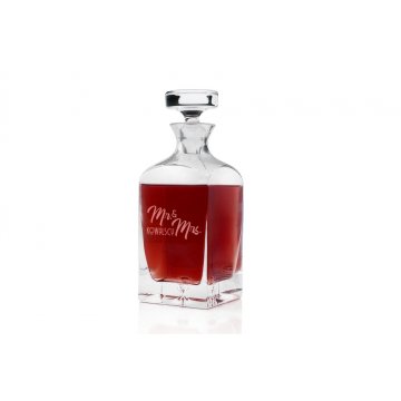 Karaffe mit Gravur für Liköre oder Whisky - LAMBERT - Ms & Mrs - KAR044