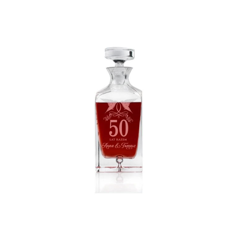 Karaffe mit Gravur für Liköre oder Whisky - LAMBERT - Hochzeitstag - KAR043