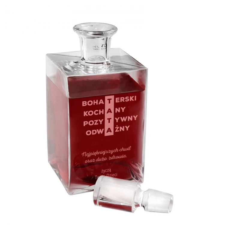Karaffe mit Gravur für Liköre oder Whisky - CAMEL - Geschenk für Papa - KAR036