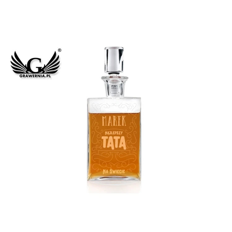 Karaffe mit Gravur für Whisky oder Liköre - CAMEL - Geschenk für Papa - KAR017