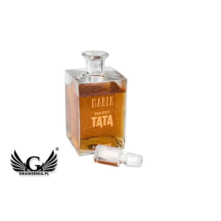 Karaffe mit Gravur für Whisky oder Liköre - CAMEL - Geschenk für Papa - KAR017