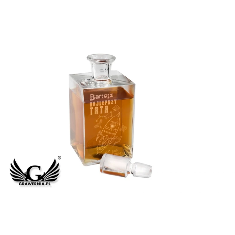 Karaffe mit Gravur für Whisky oder Liköre - CAMEL - Geschenk für Papa - KAR018