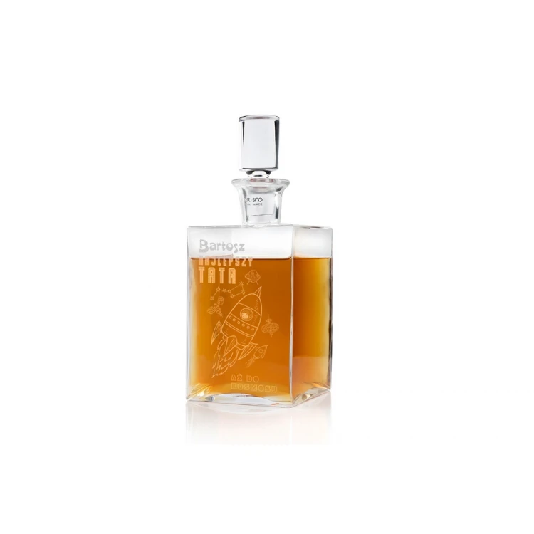 Karaffe mit Gravur für Whisky oder Liköre - CAMEL - Geschenk für Papa - KAR018