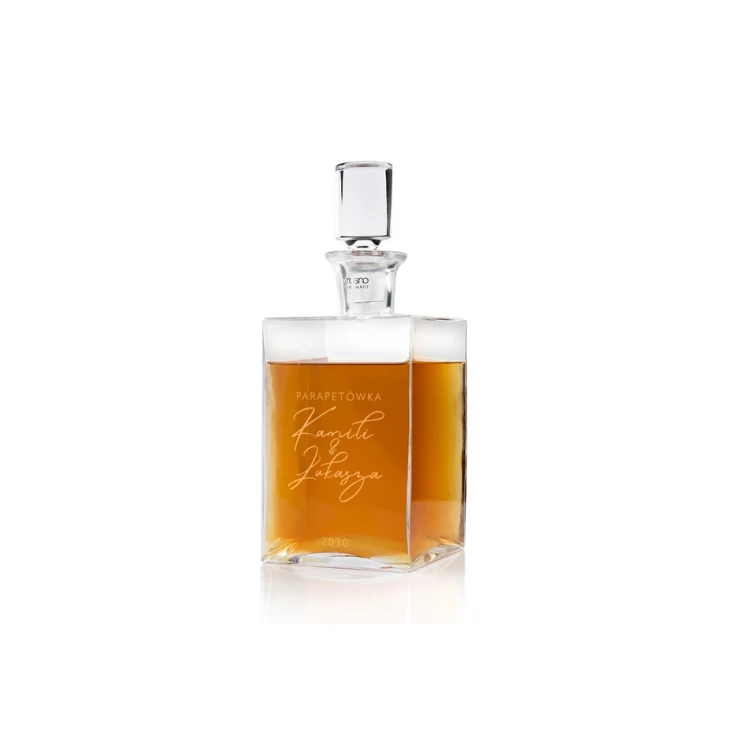 Karaffe mit Gravur für Whisky oder Liköre - CAMEL - Fensterbank Schnaps - KAR020