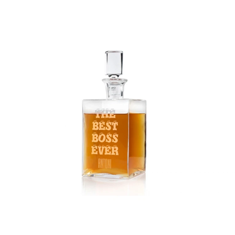 Karaffe mit Gravur für Whisky oder Liköre - CAMEL - Geschenk für den Chef - KAR016