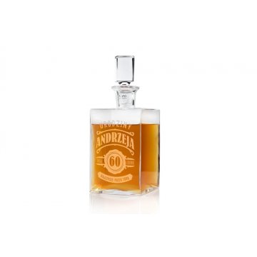 Karaffe mit Gravur für Whisky oder Liköre - CAMEL - Jubiläumsgeschenk - KAR030