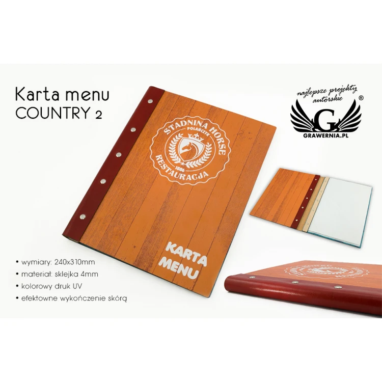 Speisekarte COUNTRY 2 - MEN012