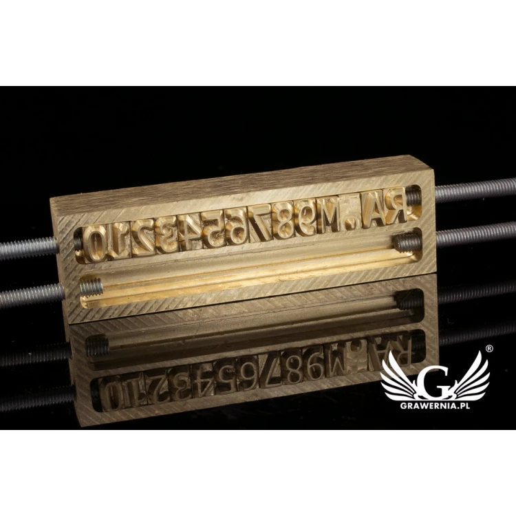 Beschriftungskassette für Heiß- und Kaltprägung - zweizeilig - CNC065