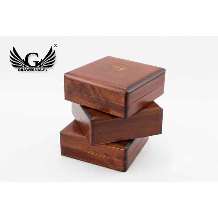 Holzbox Etui für Medaille mit 70mm Durchmesser - KAS04