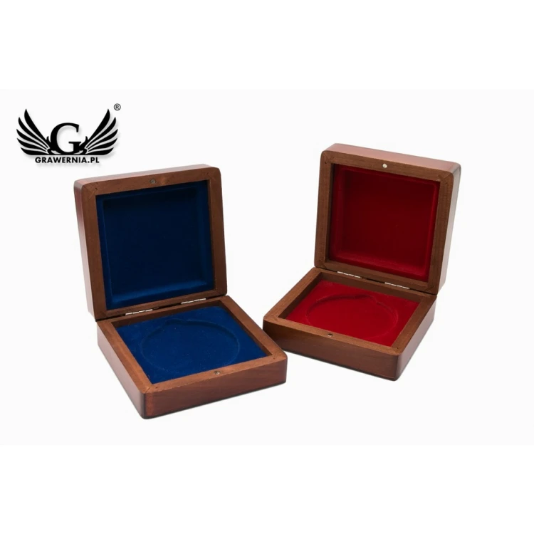 Holzbox Etui für Medaille mit 70mm Durchmesser - KAS04