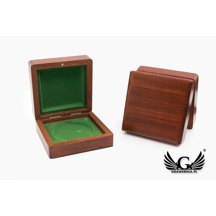 Holzbox Etui für Medaille mit 70mm Durchmesser - KAS04