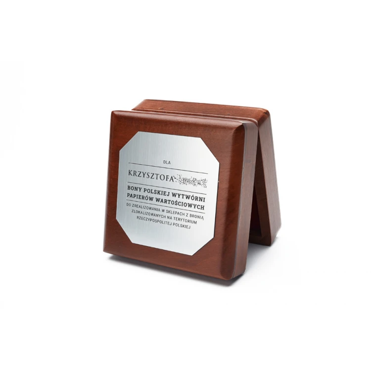 Holzbox Etui für Medaille mit 70mm Durchmesser - KAS015