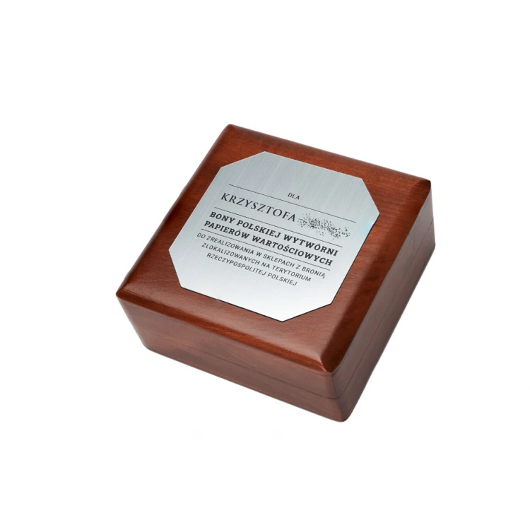 Holzbox Etui für Medaille mit 70mm Durchmesser - KAS015