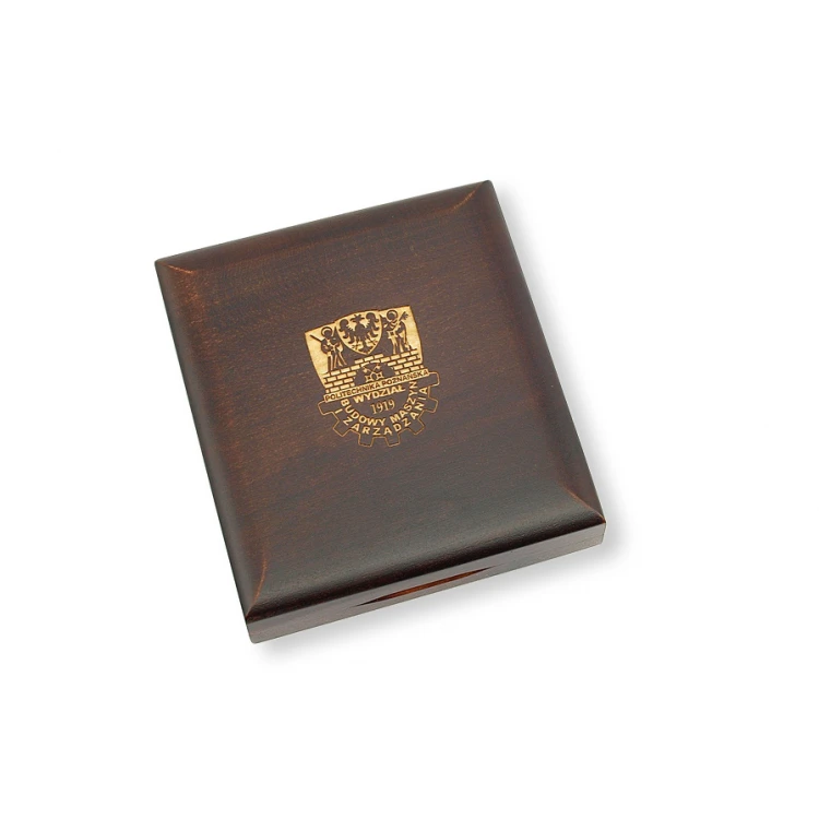 Holzbox Etui mit einzelner Medaillenfach für eine Medaille mit einem Durchmesser von 80mm