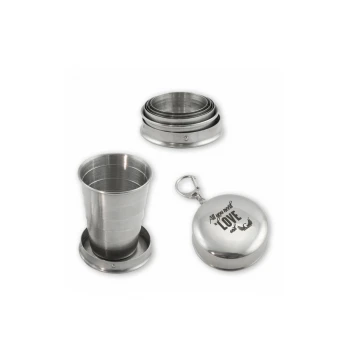Faltbares Schnapsglas Prost 65 ml - mit beliebiger Gravur